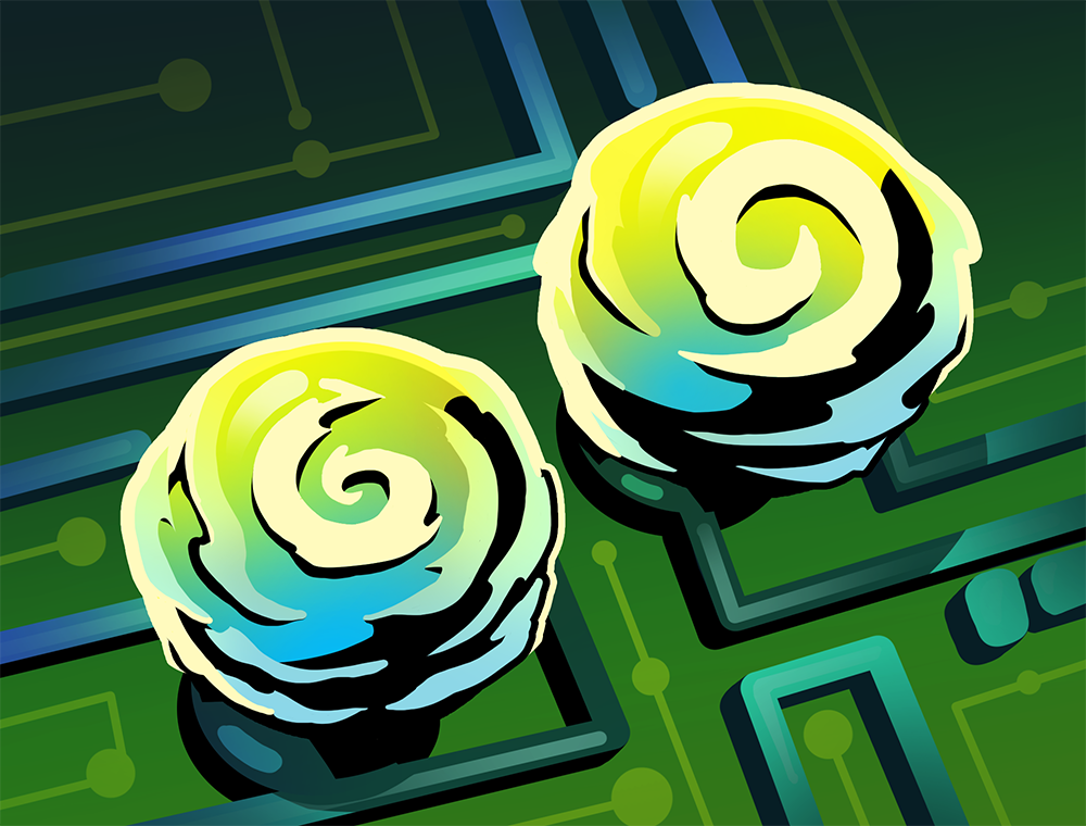 Capacitor card artwork