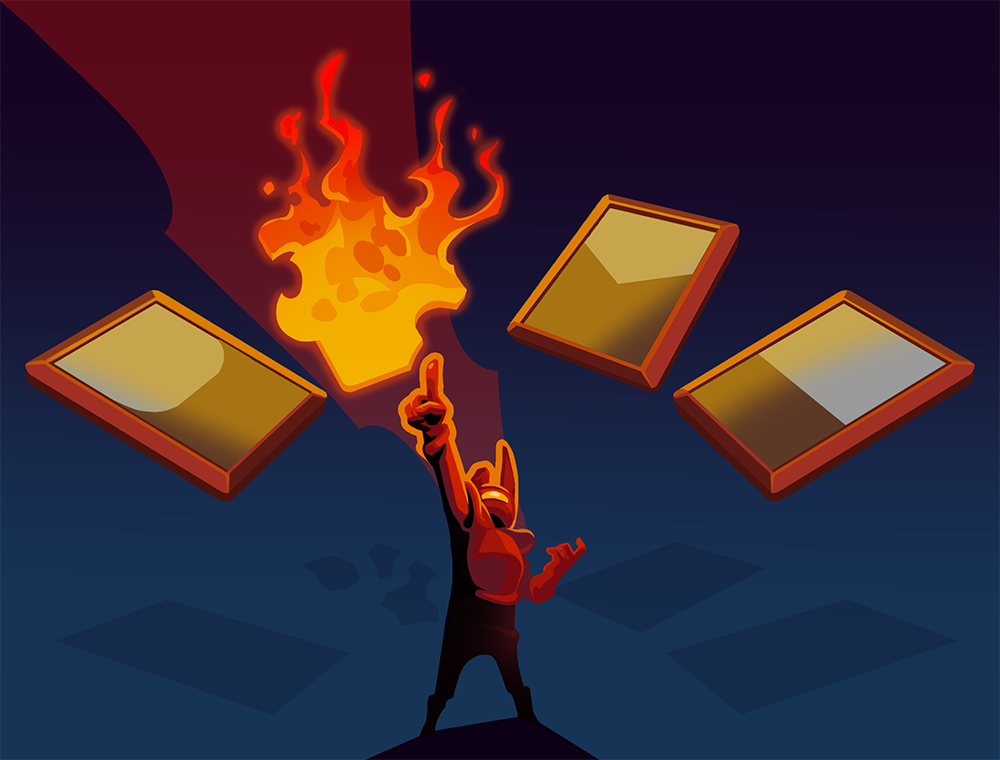 Fiend Fire card artwork