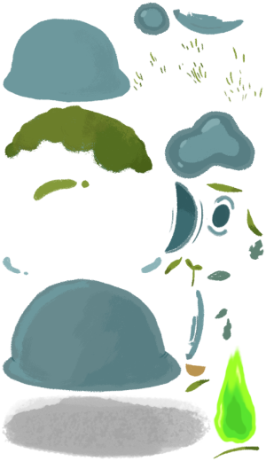 Leaf Slime (M) enemy portrait